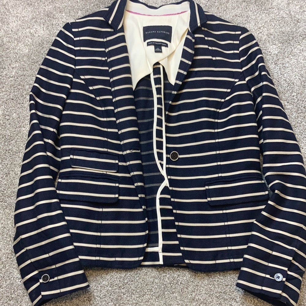 Banana Republic Linen Blend Blazer EUC